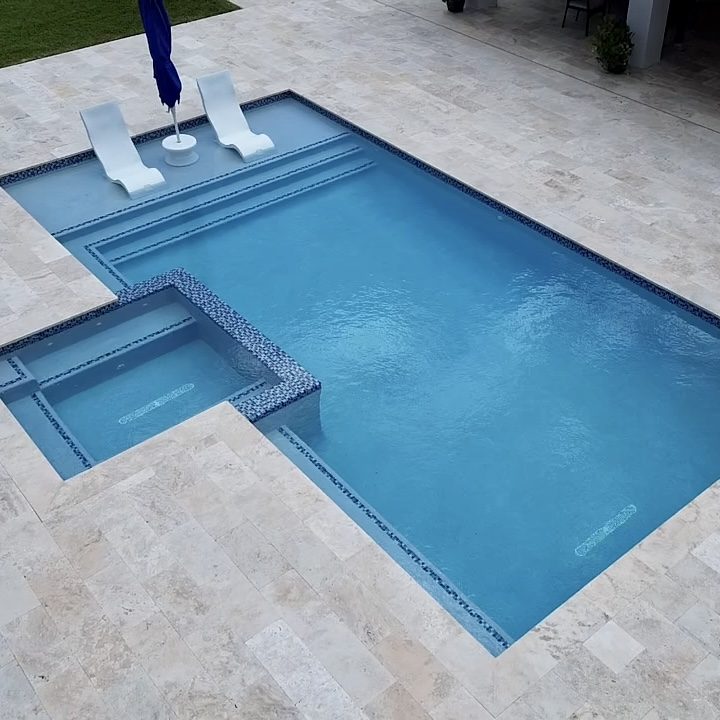 Custom inground pool built by Dream Pools FL in Miami-Dade County