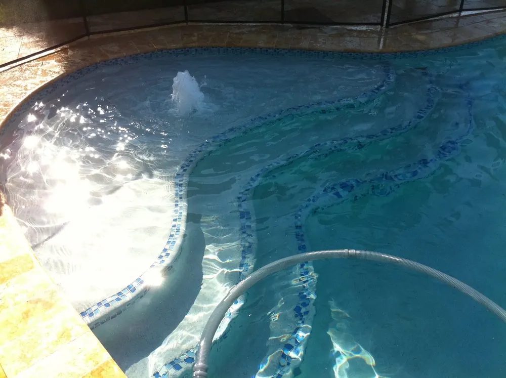 New custom pool construction project in South Florida