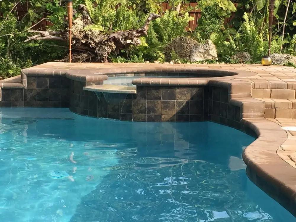 Custom inground pool built by Dream Pools FL in Miami-Dade County