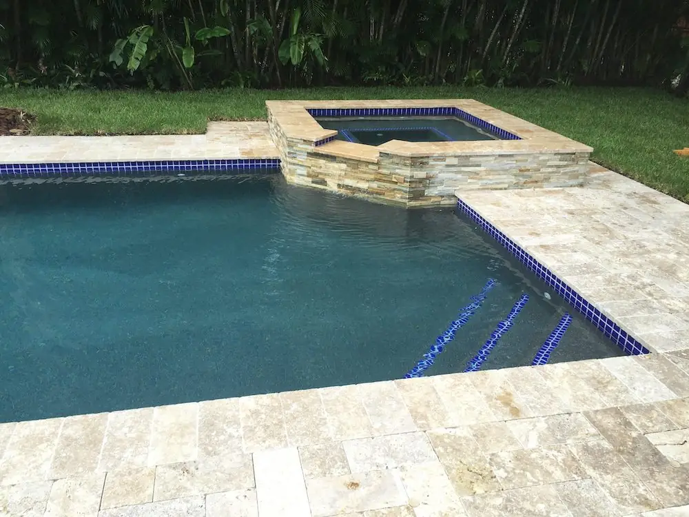 Custom inground pool built by Dream Pools FL in Miami-Dade County