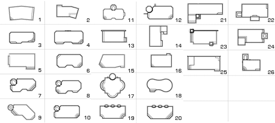 Geometric Pool Layouts &ndash; the geometric pool shapes Dream Pools FL builds in Miami-Dade
